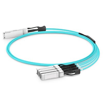 100G QSFP28 tot 4x25G SFP28 AOC 100G QSFP28 Actieve optische kabel ce fcc 1-100 m m